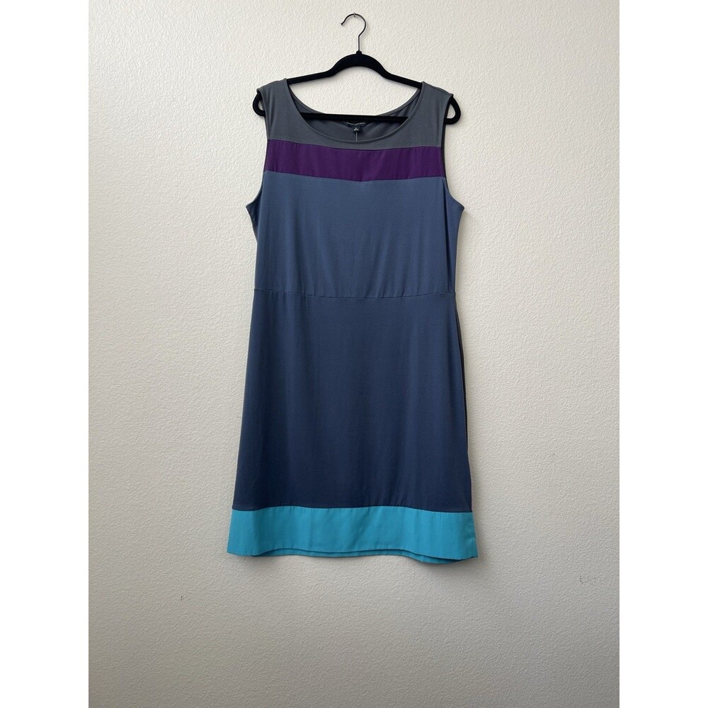 Banana Republic Factory Summer Shift XL Dress Colorblock Sleeveless NWT